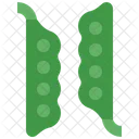 Green Pea Pod Icon