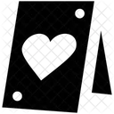グリーティングカード、ポストカード、バレンタインカード アイコン