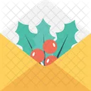 Mistletoe Greetings Envelope Icon