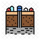 Groundwater Extraction Color Icon