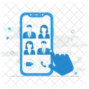 Group Call Communication Teamwork Icon