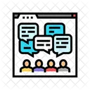 Discussion Forum Online Icon