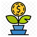 Growth Investment Money Icon