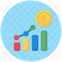 Growth Chart Bar Chart Data Analytics Icon