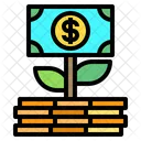 Growth Money Finance Icon