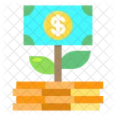 Growth Money Finance Icon