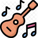 Playing Music Guitar Stay At Home Icon