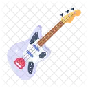 A Flat Vector Design Of Guitar Symbol