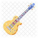 A Flat Vector Design Of Guitar Symbol