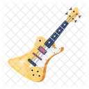 A Flat Vector Design Of Guitar Symbol