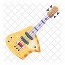 A Flat Vector Design Of Guitar Symbol