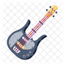 A Flat Vector Design Of Guitar Symbol