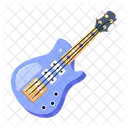 A Flat Vector Design Of Guitar Symbol