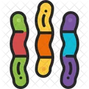 Gummy Worm Candy Icon