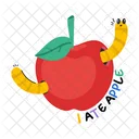 Gusano de manzana  Icono