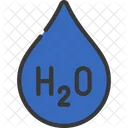 H2O Agua  Icono