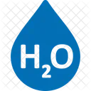 H 2 O、分子、式 アイコン