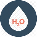 H 2 O Agua Formula Icono