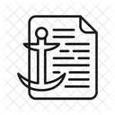 Anchor Shiping Tool Boat Icon