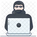 Hacker Estafador Cibercriminal Icono