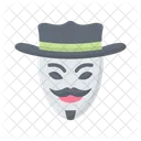 Hacker Mask Anonymous Cyber Crime Icon