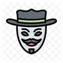 Hacker Mask Anonymous Cyber Crime Icon