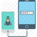 ハッキング、データ盗難、シークレット アイコン