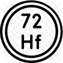 Hafnium Periodic Table Chemistry Icon
