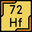 Hafnium Periodic Table Chemistry Icon