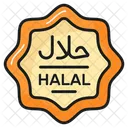 Halal Rotulo Etiqueta Ícone