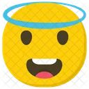 Heiligenschein Emoji Engel Emoji Emoticon Symbol