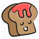 Halloween Bread Dripping Bread Scary Bread Icon