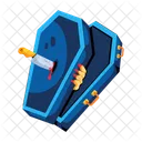 Halloween Coffin Halloween Casket Open Coffin Icon