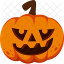 Pumpkin Halloween Monster Icon