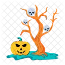 Halloween Tree Spooky Tree Scary Tree アイコン