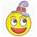 Halloween Witch Emoji Halloween Expression Emotag Icon