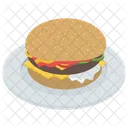 Burger Hamburger Junk Food Icon