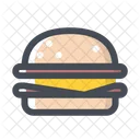 Hamburguesas Quesos Comida Rapida Icono