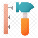 Hammer And Nail Hammer Tool Icon