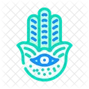 Hamsa Hand Jewish Icon