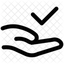 Hand Checkmark Validation Icon