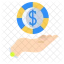 Hand Coin Coin Rupee Icon