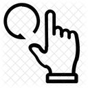 Rotate Left Gesture Icon