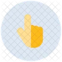 Communication Hand Gesture Pointinng Icon