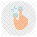 Zoom Out Finger Icon