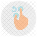 Rotate Left Finger Icon