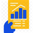 Hand Holding A Chart Indicating Progress Progress Advancement Icon