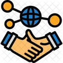 Hand Holding A Handshake For Networking Networking Connection Icon