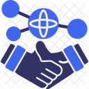 Hand Holding A Handshake For Networking Networking Connection Icon