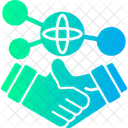 Hand Holding A Handshake For Networking Networking Connection Icon